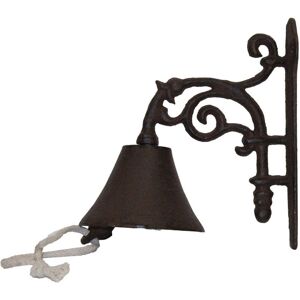 Homescapes Brown Scroll Bracket Traditional Hanging Doorbell Homescapes Brown Scroll Bracket Traditional Hanging Doorbell