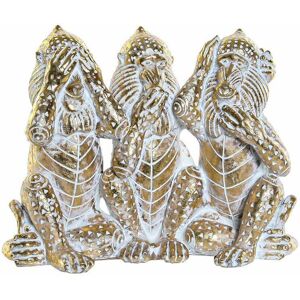 Decorative tropical resin-stripped figurine DKD Home Decor Mixte One size Decorative tropical resin-stripped figurine DKD Home Decor Mixte One size