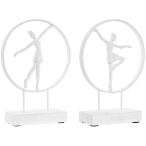 DKD Home Decor White Ballet Dancer - Decorative Figure - 23x9x33 cm DKD Home Decor White Ballet Dancer - Decorative Figure - 23x9x33 cm