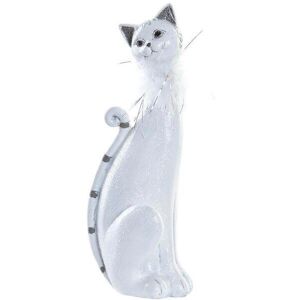 Romantic cat figurine in resin and metal DKD Home Decor Mixte One size Romantic cat figurine in resin and metal DKD Home Decor Mixte One size