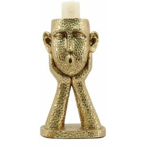 DKD Home Decor Golden Resin Candleholder - Modern DKD Home Decor Golden Resin Candleholder - Modern