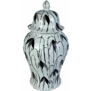 Plant leaf porcelain vase DKD Home Decor Oriental Mixte One size Plant leaf porcelain vase DKD Home Decor Oriental Mixte One size