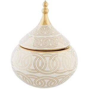 Porcelain vase chrome DKD Home Decor Oriental Mixte One size Porcelain vase chrome DKD Home Decor Oriental Mixte One size