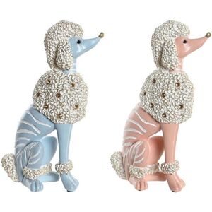 DKD Home Decor Blue Pink Decor Figurine - 18x10x30.5 cm - Set of 2 DKD Home Decor Blue Pink Decor Figurine - 18x10x30.5 cm - Set of 2