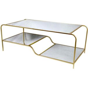 Metal mirror coffee table DKD Home Decor Glamour 120x60x45 cm One size Metal mirror coffee table DKD Home Decor Glamour 120x60x45 cm One size