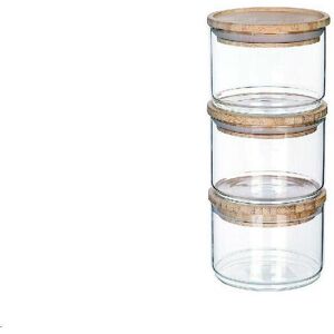 Jar DKD Home Decor 10x10x7,5 cm (x3) One size Jar DKD Home Decor 10x10x7,5 cm (x3) One size