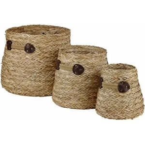 Marine herb storage basket DKD Home Decor 30x30x28 cm (x3) One size Marine herb storage basket DKD Home Decor 30x30x28 cm (x3) One size