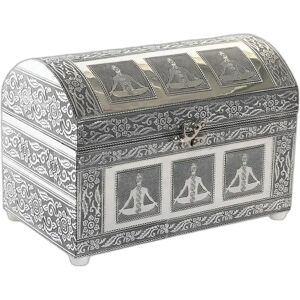 Wood and aluminum jewelry box DKD Home Decor One size Wood and aluminum jewelry box DKD Home Decor One size