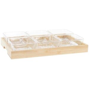 Glass aperitif tray DKD Home Decor Mixte One size Glass aperitif tray DKD Home Decor Mixte One size