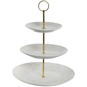 Porcelain and metal fruit basket DKD Home Decor Mixte One size Porcelain and metal fruit basket DKD Home Decor Mixte One size