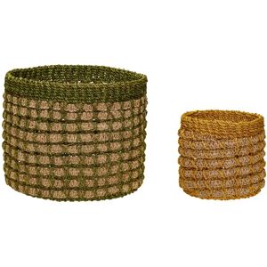 Storage basket Hubsch Interior Pine (x2) Mixte 22x20/29x25 cm Storage basket Hubsch Interior Pine (x2) Mixte 22x20/29x25 cm