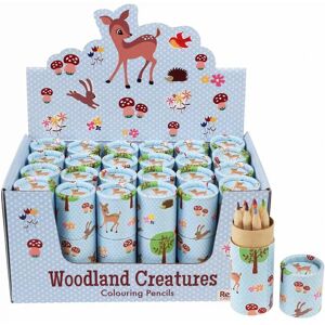 Colored pencils in tube Rex London Woodland Creatures (x12) 3.5x3.5x10.0 cm Colored pencils in tube Rex London Woodland Creatures (x12) 3.5x3.5x10.0 cm