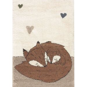 Sleeping fox carpet Yellow Tipi Mixte 160x230 cm Sleeping fox carpet Yellow Tipi Mixte 160x230 cm