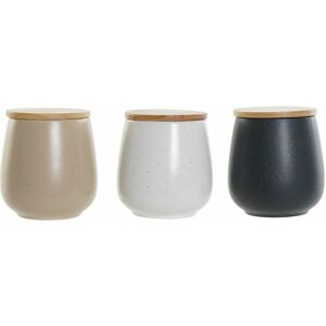 DKD Home Decor Storage Container - Set of 3 - 10x10x13cm DKD Home Decor Storage Container - Set of 3 - 10x10x13cm