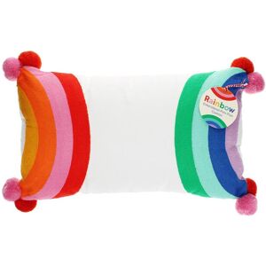 Embroidered cushion with pom poms Rex London Rainbow Mixte 33,0 cm x 50,0 cm x 12,0 cm Embroidered cushion with pom poms Rex London Rainbow Mixte 33,0 cm x 50,0 cm x 12,0 cm