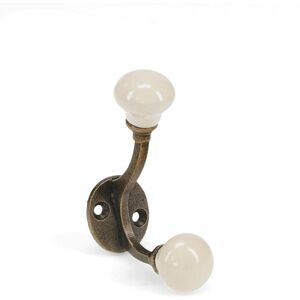 Double ceramic hook Rex London Mixte 2,9x5,8x9,4 cm Double ceramic hook Rex London Mixte 2,9x5,8x9,4 cm