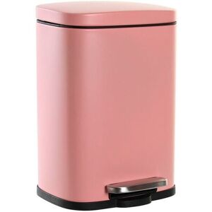 Polypropylene metal pedal garbage can DKD Home Decor Mixte 5 L Polypropylene metal pedal garbage can DKD Home Decor Mixte 5 L