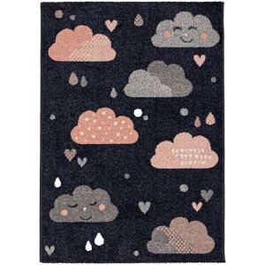 Yellow Tipi Summer Rain Blue Polypropylene Rug - 120x170cm Yellow Tipi Summer Rain Blue Polypropylene Rug - 120x170cm