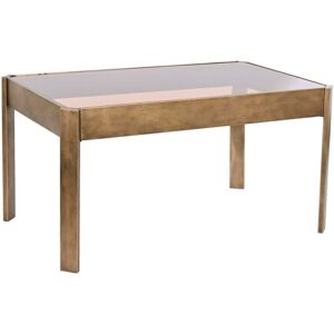 Modern rectangular coffee table in glass metal aluminium DKD Home Decor Mixte One size Modern rectangular coffee table in glass metal aluminium DKD Home Decor Mixte One size
