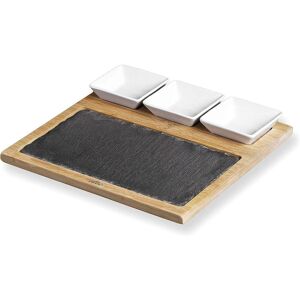 Slate table top with containers Lacor Mixte 28x28x3 cm Slate table top with containers Lacor Mixte 28x28x3 cm