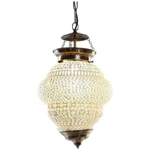 Metal glass suspension lamp DKD Home Decor Mixte One size Metal glass suspension lamp DKD Home Decor Mixte One size