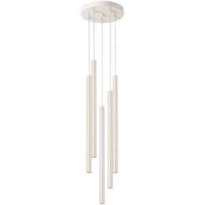 Sollux Lighting Pastelo Modern Cluster Drop Pendant Lamp - 5 Light Beige Sollux Lighting Pastelo Modern Cluster Drop Pendant Lamp - 5 Light Beige