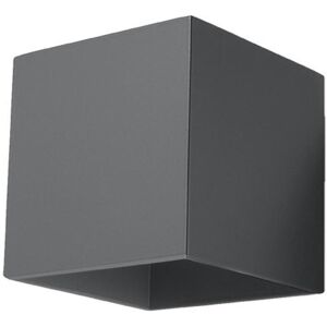 Sollux QUAD - 1 Light Up Down Flush Wall Light Anthracite - Wall Lamp Sollux QUAD - 1 Light Up Down Flush Wall Light Anthracite - Wall Lamp