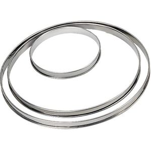 Stainless steel tart circle mould De Buyer 24 cm Mixte 24 cm Stainless steel tart circle mould De Buyer 24 cm Mixte 24 cm