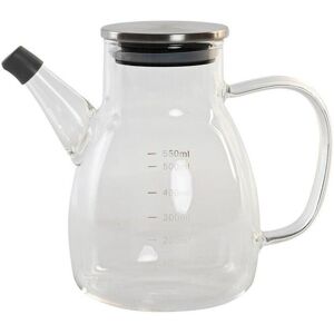 Oil cruet in stainless steel and borosilicate glass DKD Home Decor Mixte One size Oil cruet in stainless steel and borosilicate glass DKD Home Decor Mixte One size