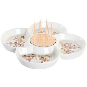 Cottage stoneware dinner set DKD Home Decor 22x22x7 cm One size Cottage stoneware dinner set DKD Home Decor 22x22x7 cm One size