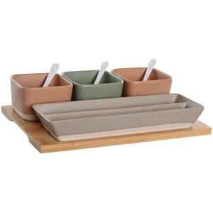 Scandinavian bamboo dinner set DKD Home Decor 26 x 9 x 4 cm One size Scandinavian bamboo dinner set DKD Home Decor 26 x 9 x 4 cm One size