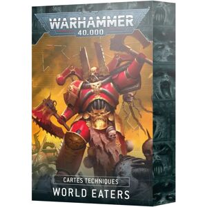 Figurine Games Workshop Warhammer 40k - Datacards V.10 World Eaters (Fr) One size Figurine Games Workshop Warhammer 40k - Datacards V.10 World Eaters (Fr) One size