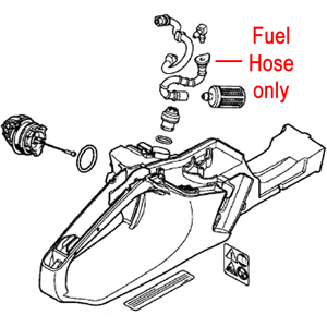 Stihl Parts and Attachments Stihl Chainsaw Fuel Hose 1141 358 7708 Stihl Parts and Attachments Stihl Chainsaw Fuel Hose 1141 358 7708