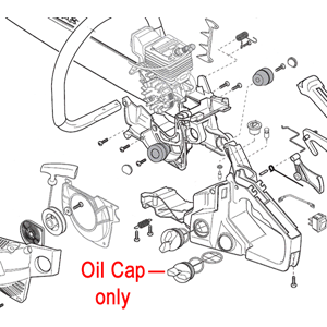 Mountfield Parts and Attachments Mountfield Macallister Chainsaw Oil Cap 118800216/0 Mountfield Parts and Attachments Mountfield Macallister Chainsaw Oil Cap 118800216/0