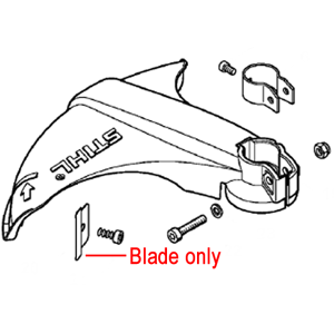 Stihl Parts and Attachments Stihl Brushcutter Guard Line Cutting Blade 4130 713 4100 Stihl Parts and Attachments Stihl Brushcutter Guard Line Cutting Blade 4130 713 4100