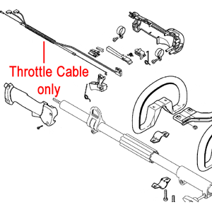 Stihl Parts and Attachments Stihl Brushcutter Throttle Cable 4137 180 1107 Stihl Parts and Attachments Stihl Brushcutter Throttle Cable 4137 180 1107