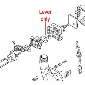Stihl Parts and Attachments Stihl Brushcutter Choke Lever 4140 141 3700 Stihl Parts and Attachments Stihl Brushcutter Choke Lever 4140 141 3700
