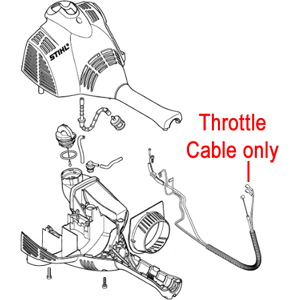 Stihl Parts and Attachments Stihl Kombi Brushcutter Throttle Cable 4144 182 3200 Stihl Parts and Attachments Stihl Kombi Brushcutter Throttle Cable 4144 182 3200