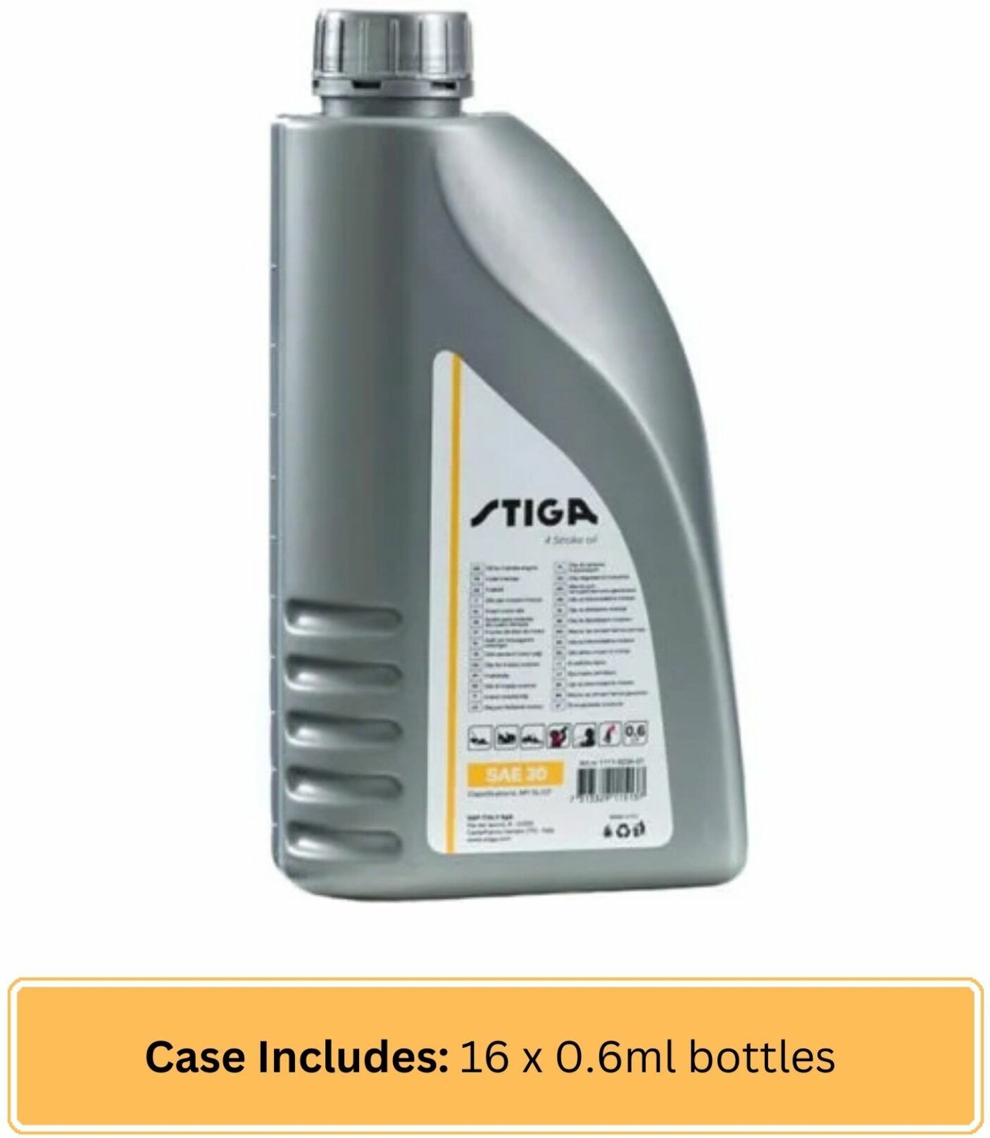 Stiga Mountfield SAE30 Engine Oil 0.6 Litre 1111-9234-01 Case of 16