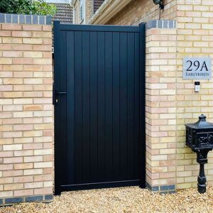 Readymade Gates Devon Premium Metal Side Gate - Black Readymade Gates Devon Premium Metal Side Gate - Black