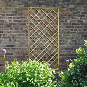 Forest Garden Forest 6' x 3' Hidcote Decorative Diamond Wooden Lattice Trellis (1.8m x 0.9m) Forest Garden Forest 6' x 3' Hidcote Decorative Diamond Wooden Lattice Trellis (1.8m x 0.9m)