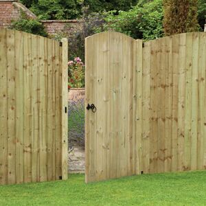 Forest Garden Forest Heavy Duty 3'x6' Tongue & Groove Pressure Treated Garden Gate