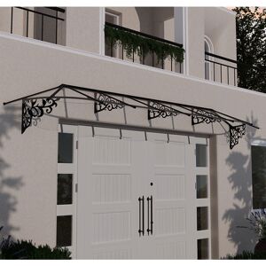 15â6 x 2â11 Palram Canopia Lily 4700 Black Clear Large Door Canopy (4.73m x 0.88m) 15â6 x 2â11 Palram Canopia Lily 4700 Black Clear Large Door Canopy (4.73m x 0.88m)