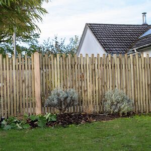 Forest Garden Forest 6' x 3' Pressure Treated Contemporary Picket Fence Panel - Fence Panel Forest Garden Forest 6' x 3' Pressure Treated Contemporary Picket Fence Panel - Fence Panel