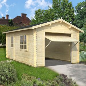 Palmako Roger Log Cabin Garage - Garage, Workshop, Storage Palmako Roger Log Cabin Garage - Garage, Workshop, Storage