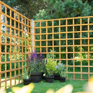 Forest Garden Forest 6' x 6' Heavy Duty Square Garden Trellis Fence Panel (1.83m x 1.83m) Forest Garden Forest 6' x 6' Heavy Duty Square Garden Trellis Fence Panel (1.83m x 1.83m)