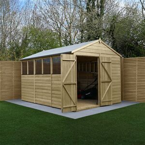 Forest Garden Beckwood 12x8 Apex Shed with Double Doors - 25yr Guarantee Forest Garden Beckwood 12x8 Apex Shed with Double Doors - 25yr Guarantee