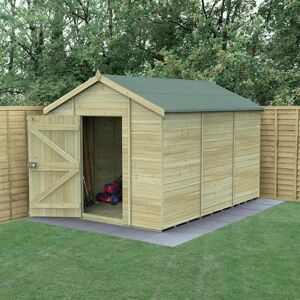 Forest Garden 12' x 8' Forest Timberdale 25yr Guarantee Tongue & Groove Pressure Treated Windowless Apex Shed (3.65m x 2.52m) Forest Garden 12' x 8' Forest Timberdale 25yr Guarantee Tongue & Groove Pressure Treated Windowless Apex Shed (3.65m x 2.52m)