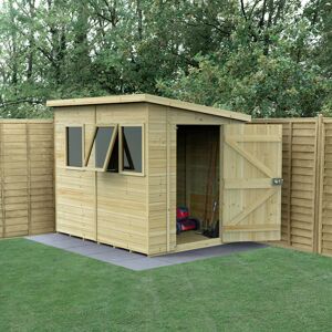 Forest Garden 8' x 6' Forest Timberdale 25yr Guarantee Tongue & Groove Pressure Treated Pent Shed â 3 Windows (2.5m x 2m) Forest Garden 8' x 6' Forest Timberdale 25yr Guarantee Tongue & Groove Pressure Treated Pent Shed â 3 Windows (2.5m x 2m)