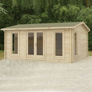 Forest Garden Rushock Log Cabin - 45mm Logs - 188ft² Forest Garden Rushock Log Cabin - 45mm Logs - 188ft²